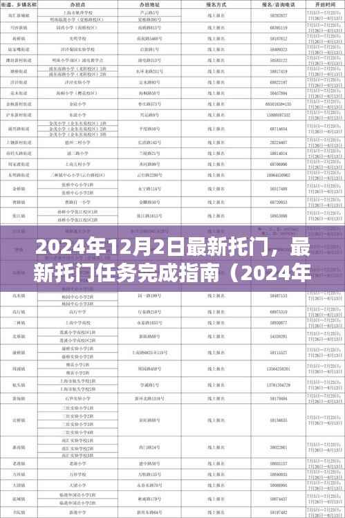 最新托门任务完成指南(2024年12月版),从入门到精通的详细步骤
