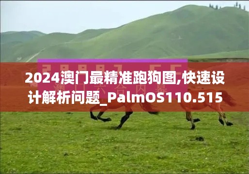 2024澳门最精准跑狗图,快速设计解析问题_PalmOS110.515