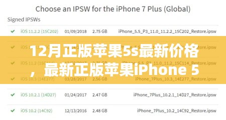 最新正版苹果iPhone 5s 12月价格指南,入门到精通的全面解析