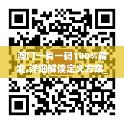 澳门一肖一码100%精准,详细解读定义方案_Max10.199