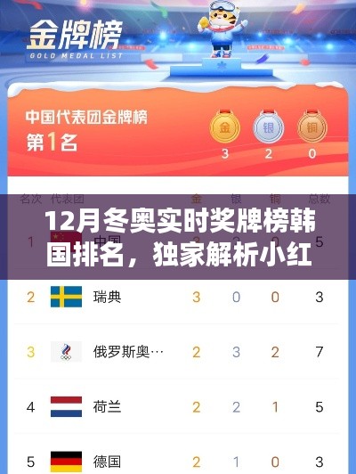 独家解析,韩国在冬奥会上的耀眼表现与奖牌榜排名热议小红书上热议的奖牌榜排名揭晓
