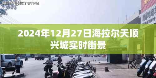 海拉尔天顺兴城实时街景实拍,冬日城市风光