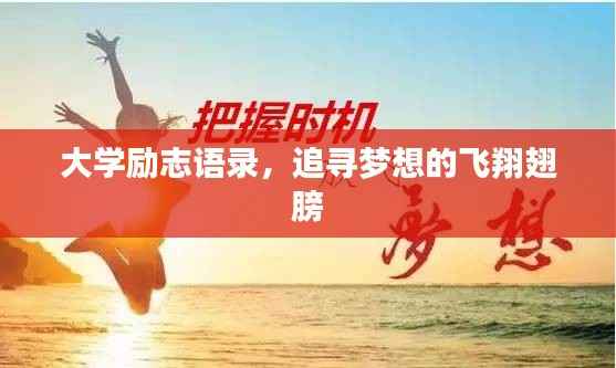 大学励志语录,追寻梦想的飞翔翅膀