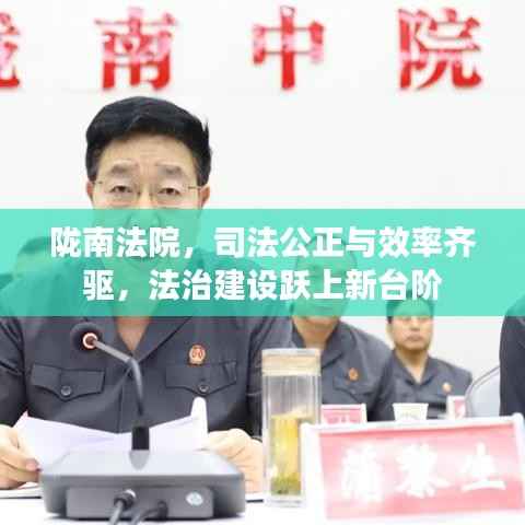 陇南法院,司法公正与效率齐驱,法治建设跃上新台阶