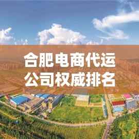 合肥电商代运公司权威排名榜单揭晓!