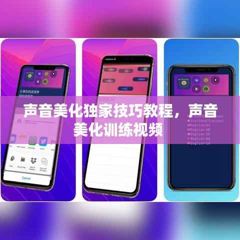 声音美化独家技巧教程,声音美化训练视频